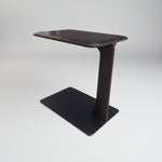 Sleek Espresso C-Shaped Side Table for Modern Living