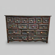 Artisanal Multi Drawer Upcycled Wooden Apothecary Chest
