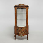Imperial Napoleon III Style Glass Vitrine with Boulle Marquetry