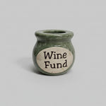 Retro Green Ceramic Wine Fund Money Jar