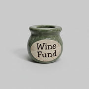 Retro Green Ceramic Wine Fund Money Jar