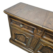Century Furniture Antique Style Solid Wood Two Drawer Buffet Credenza