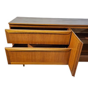 Mid-Century Modern Teak-Finished Long Sideboard