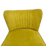 Mid-Century Modern Mustard Velvet Accent Chair