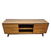 Home Center Mid-Century Style Wooden TV Console