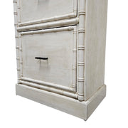 Coastal Chic Faux Bamboo Three-Drawer Chest