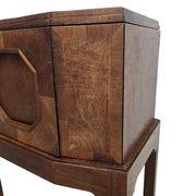 19th Century Marquetry Octagonal Cellarette on Stand