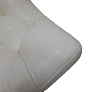 Mid-Century Cream Swivel Lounge Chair