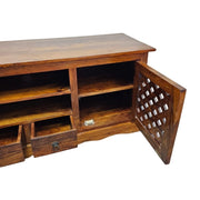 Rustic Artisan Solid Wood TV Media Console