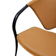 The Sculptural Italian Leather Dining Chair