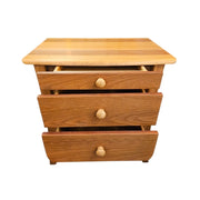 Mid-Century Modern Teak Three-Drawer Nightstand