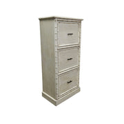 Coastal Chic Faux Bamboo Three-Drawer Chest