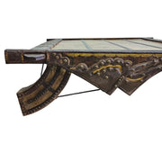 Hand-Carved Antique Style Low Profile Coffee Table