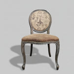 Vintage Parisian-Style Upholstered Dining Chair