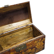 Heritage Chinese Hand Painted Solid Wood Miniature Storage Chest