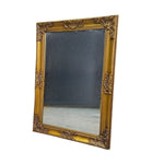 Ornate Baroque Inspired Gilded Gold Large Rectangular Wall Mirror