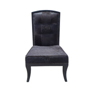 THE One Black Cowhide Accent Chair