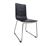 KARE Design Quilted Black Faux Leather Cantilever Chair