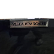 Stately Louis XV Style Black Lacquer and Ornate Silver Commode