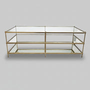 West Elm Mid-Century Brass Terrace Coffee Table