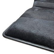 CB2 Mid-Century Onyx Cowhide Chaise Lounge