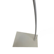 Elegant Curved Arc Floor Lamp in Matte Cream