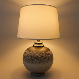 Textured Ombre Ceramic Spherical Table Lamp