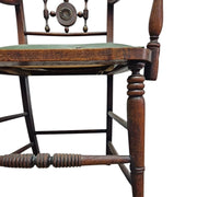 Rustic 19th Century Elm and Oak Country Armchair