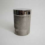 Marina Home Textured Silver Metal Cylindrical Storage Canister