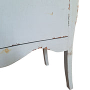 Charming Vintage-Style Sideboard with Distressed Mint Finish