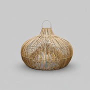 Woven Natural Rattan Large Bell Hanging Pendant Lamp