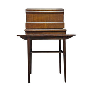 Antique Jones Hand-Crank Sewing Machine with Wooden Table