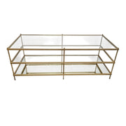 West Elm Mid-Century Brass Terrace Coffee Table
