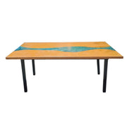 Artisan Epoxy Resin River Dining Table