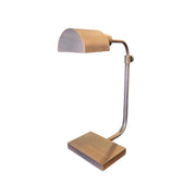 Industrial Brass Finished Adjustable Banker Desk Lamp