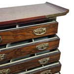 Joseon Style Brass-Mounted Elm Wood Multi-Drawer Storage Chest