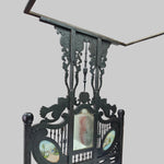 Heritage Sindhi Hand-Carved Solid Wood Four-Poster Antique Bed