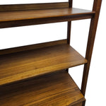 Crate & Barrel Mid-Century Style Tate Walnut Storage Bookcase