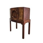 19th Century Marquetry Octagonal Cellarette on Stand