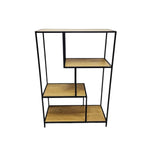Modern Industrial Geometric Open Display Shelf