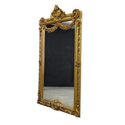 Grand Baroque Style Ornate Gilded Floor Mirror