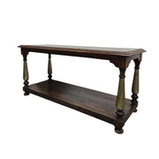 Rustic Two-Tier Hand-Finished Console Table