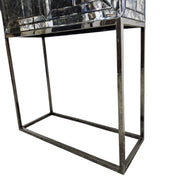 THE One Retro Glam Distressed Mirrored Glass Drinks Cabinet