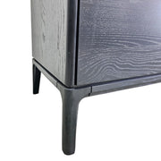 West Elm Mid-Century Style Parker Dark Ash and Marble Nightstand