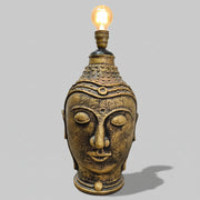 Vintage Golden Buddha Table Lamp from the Philippines