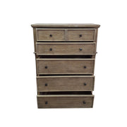 Challene Rustic Wood 5-Drawer Chest