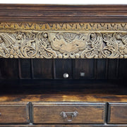 Rajasthani Ornate Hand Carved Solid Wood Credenza Sideboard