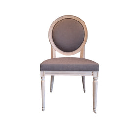 Round-backed Upholstered Dining Chairs