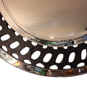 Radiant Modern Geometric Silver Wall Mirror