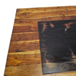 Zen Two-Tier Square Coffee Table with Slate Inlay